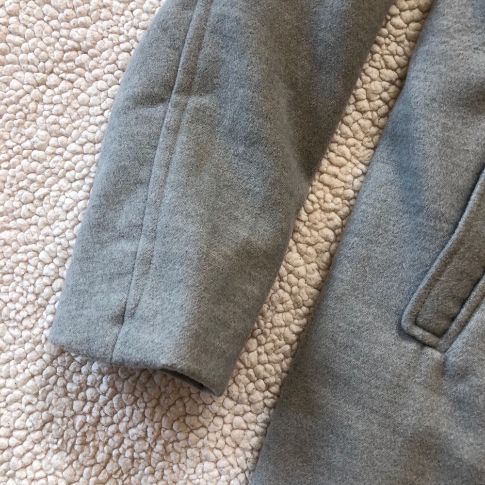 Gray Double Breasted Formal Coat - image 7